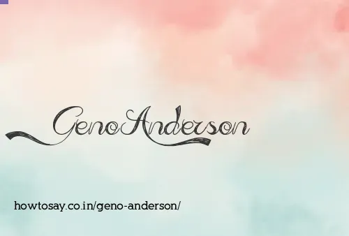 Geno Anderson