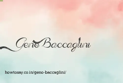 Geno Baccaglini