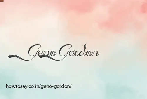 Geno Gordon