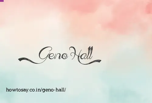 Geno Hall
