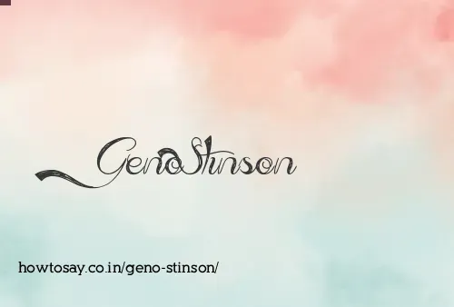 Geno Stinson