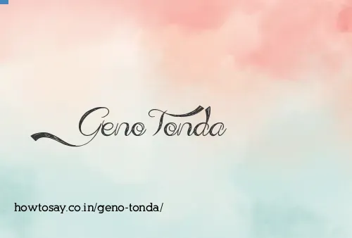 Geno Tonda
