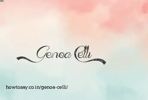 Genoa Celli