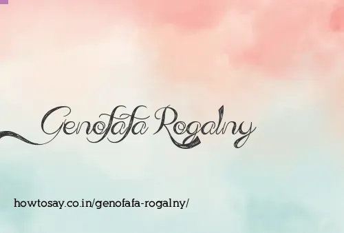 Genofafa Rogalny