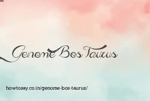 Genome Bos Taurus