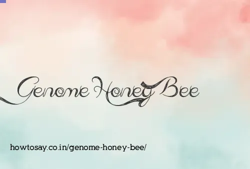 Genome Honey Bee