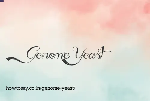 Genome Yeast