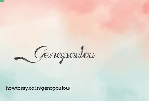 Genopoulou