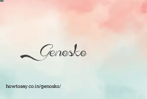 Genosko
