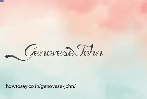 Genovese John