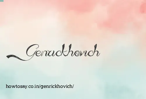 Genrickhovich