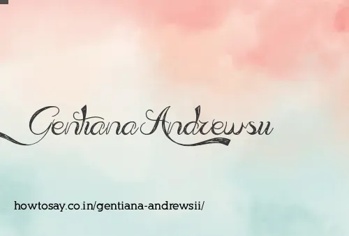 Gentiana Andrewsii