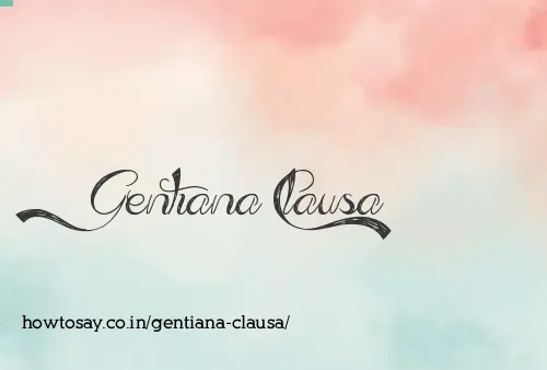 Gentiana Clausa