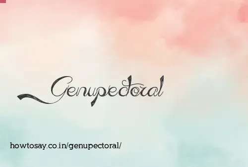 Genupectoral