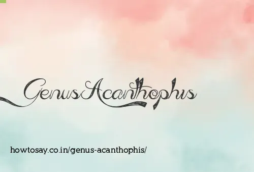 Genus Acanthophis