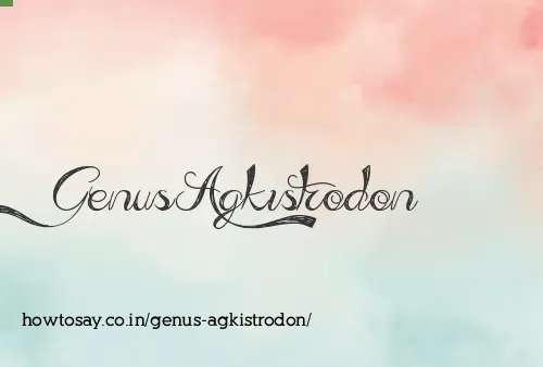 Genus Agkistrodon