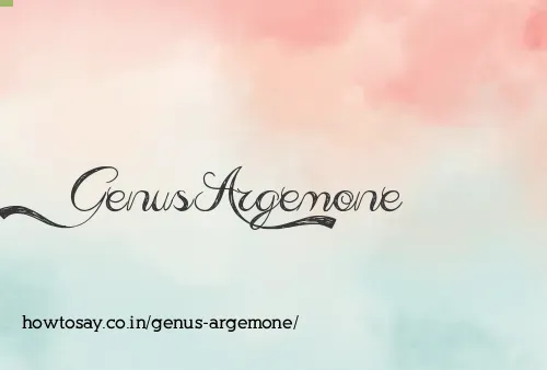 Genus Argemone