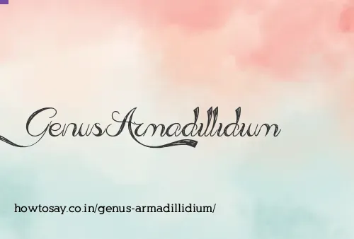 Genus Armadillidium