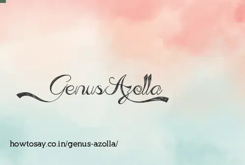Genus Azolla