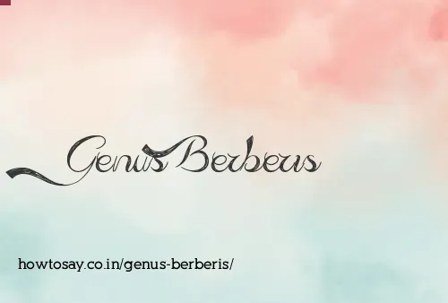 Genus Berberis