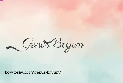 Genus Bryum