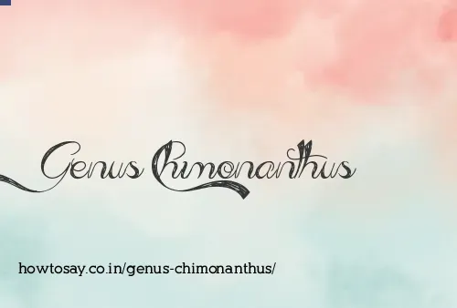 Genus Chimonanthus