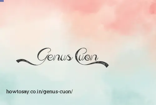 Genus Cuon