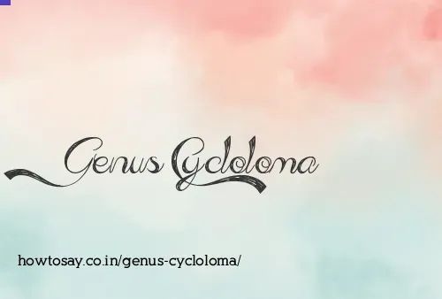 Genus Cycloloma