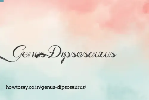 Genus Dipsosaurus
