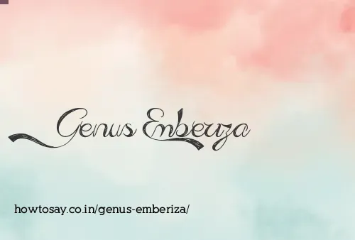 Genus Emberiza