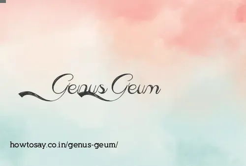 Genus Geum