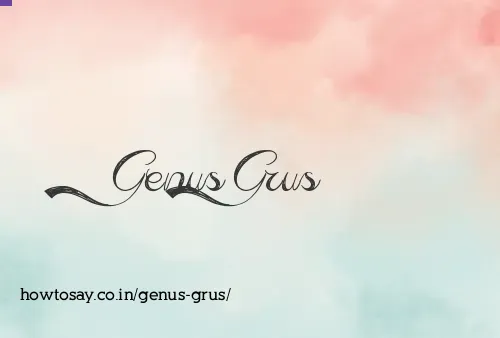 Genus Grus