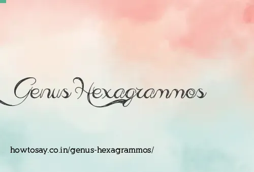 Genus Hexagrammos