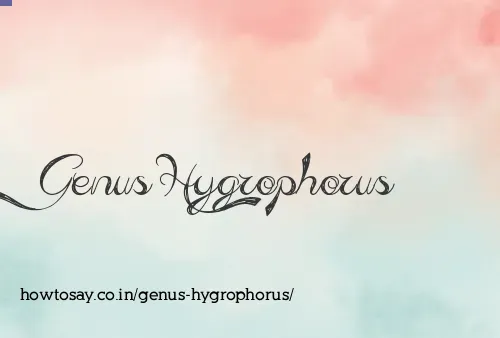 Genus Hygrophorus