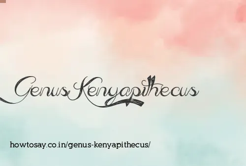 Genus Kenyapithecus