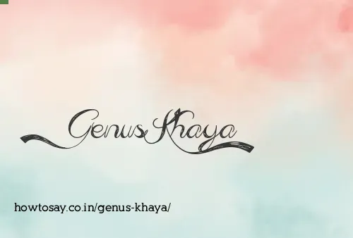 Genus Khaya