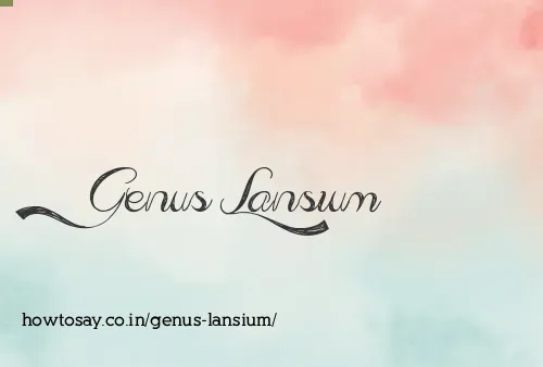 Genus Lansium
