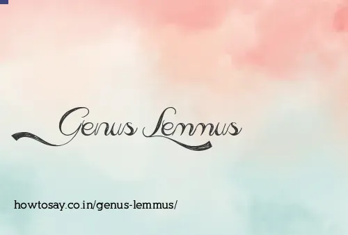 Genus Lemmus