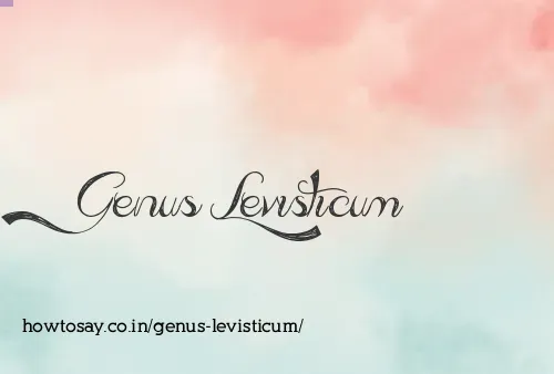 Genus Levisticum