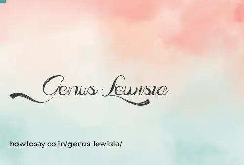 Genus Lewisia