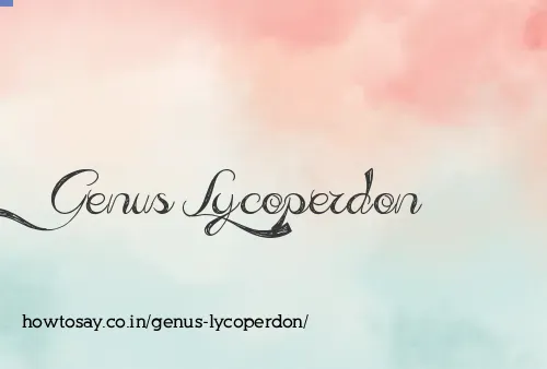 Genus Lycoperdon