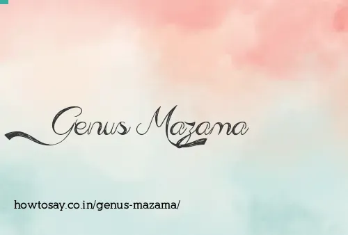 Genus Mazama