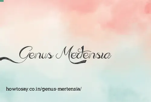 Genus Mertensia