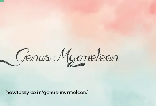 Genus Myrmeleon
