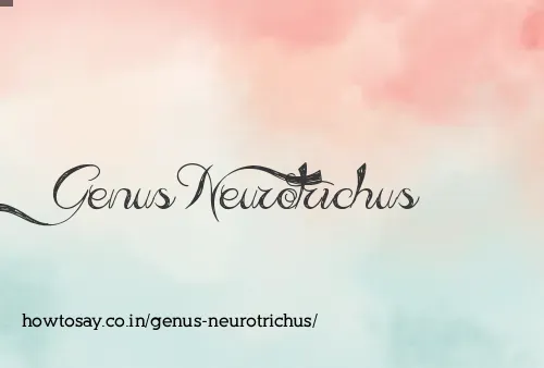 Genus Neurotrichus