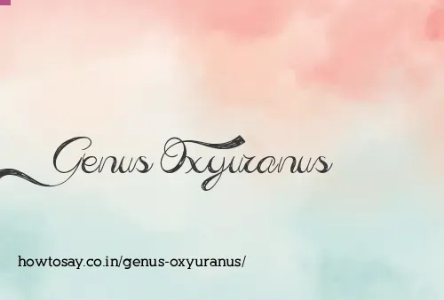 Genus Oxyuranus