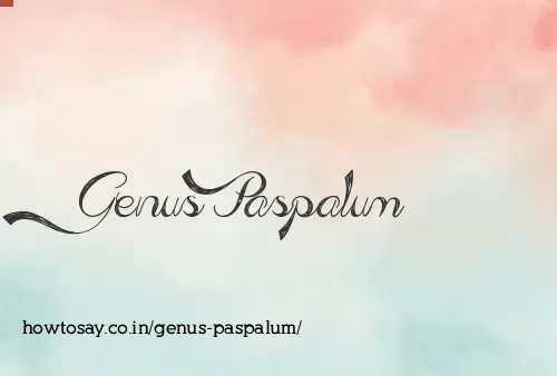 Genus Paspalum