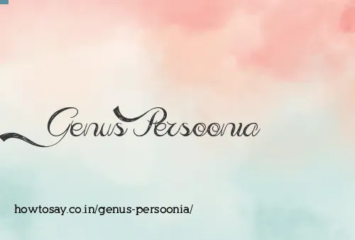 Genus Persoonia