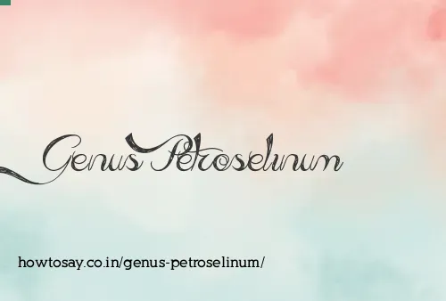 Genus Petroselinum