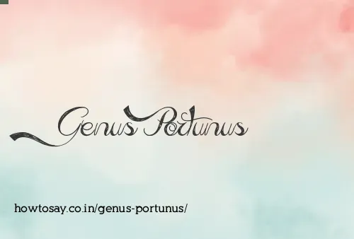 Genus Portunus